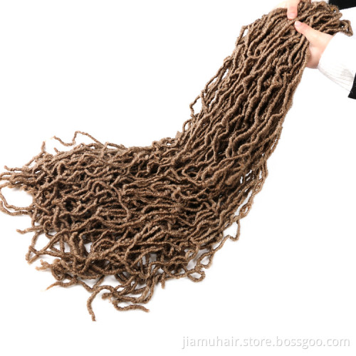 18 24 36 inch nu loc crochet hair faux locks crochet synthetic hair goddess locs crochet hair  extension